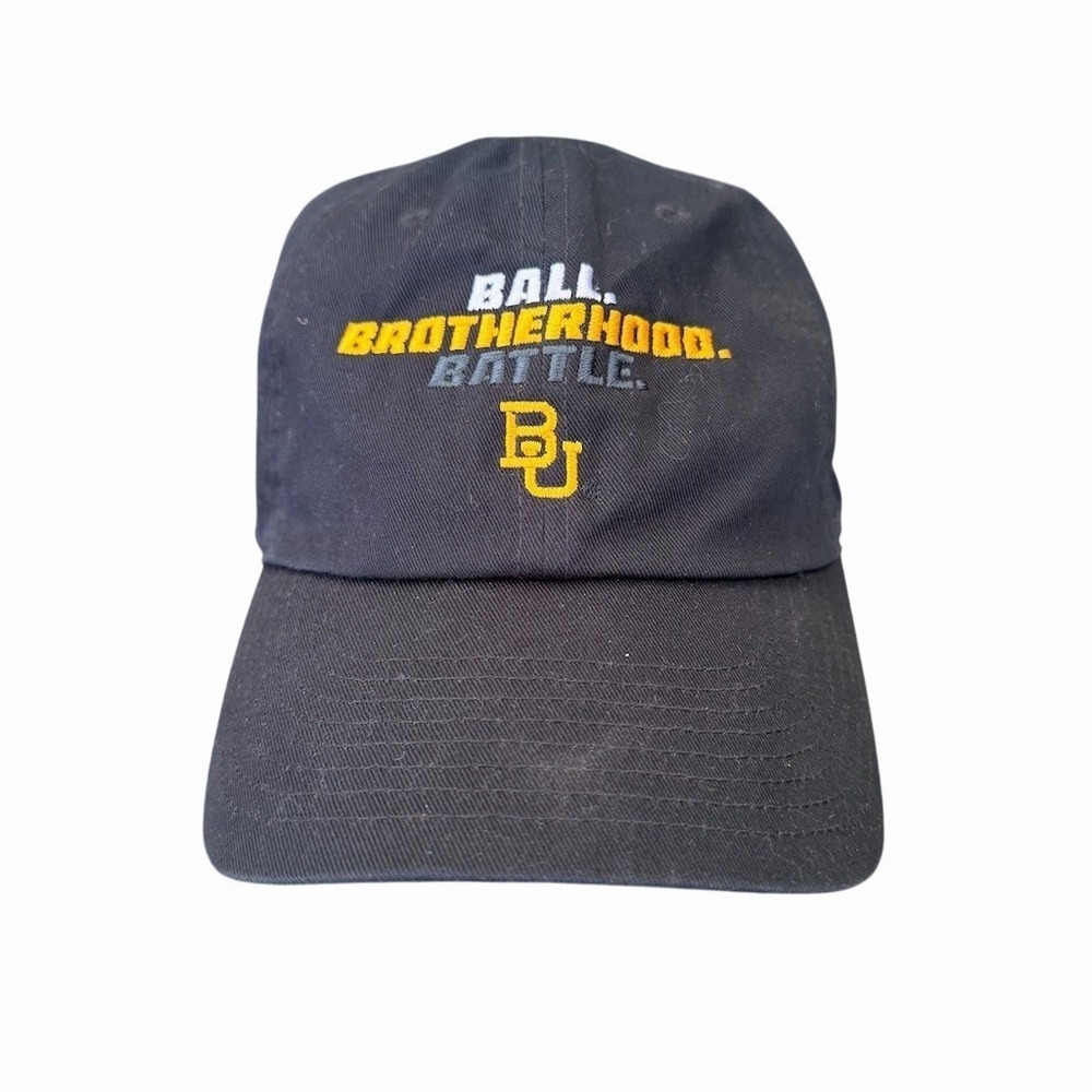 Nike Baylor University‎ Club Cap Hat Mens M/L Black Strapback Embroidered